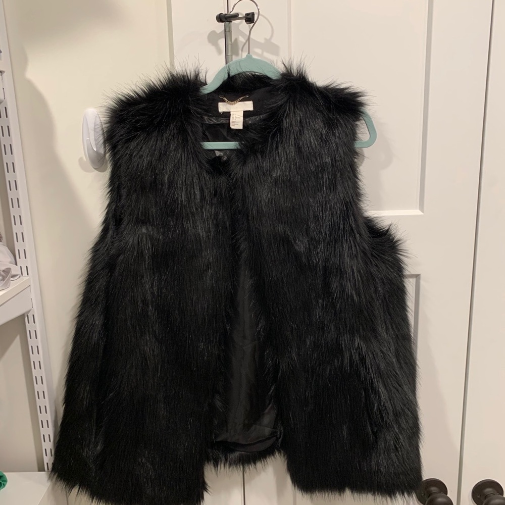 H & M Faux Fur Vest